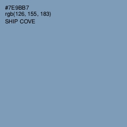 #7E9BB7 - Ship Cove Color Image